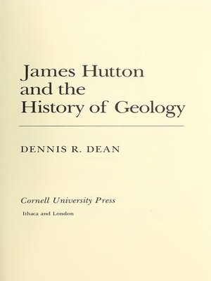 cover image of James Hutton and the History of Geology